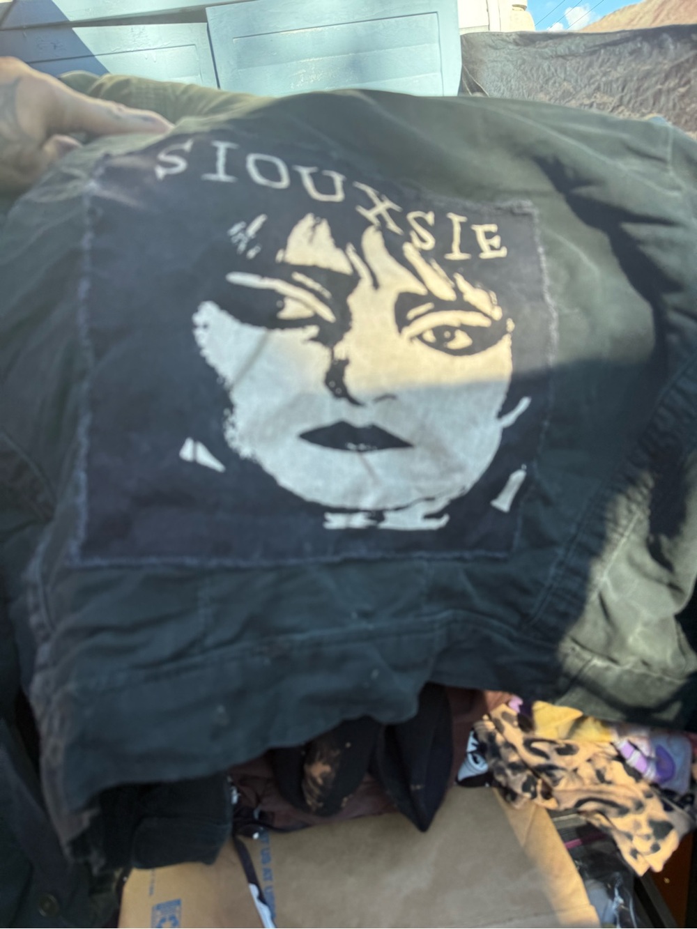 Vintage German military SIOUXSIE SIOUX DIY jacket black punk goth